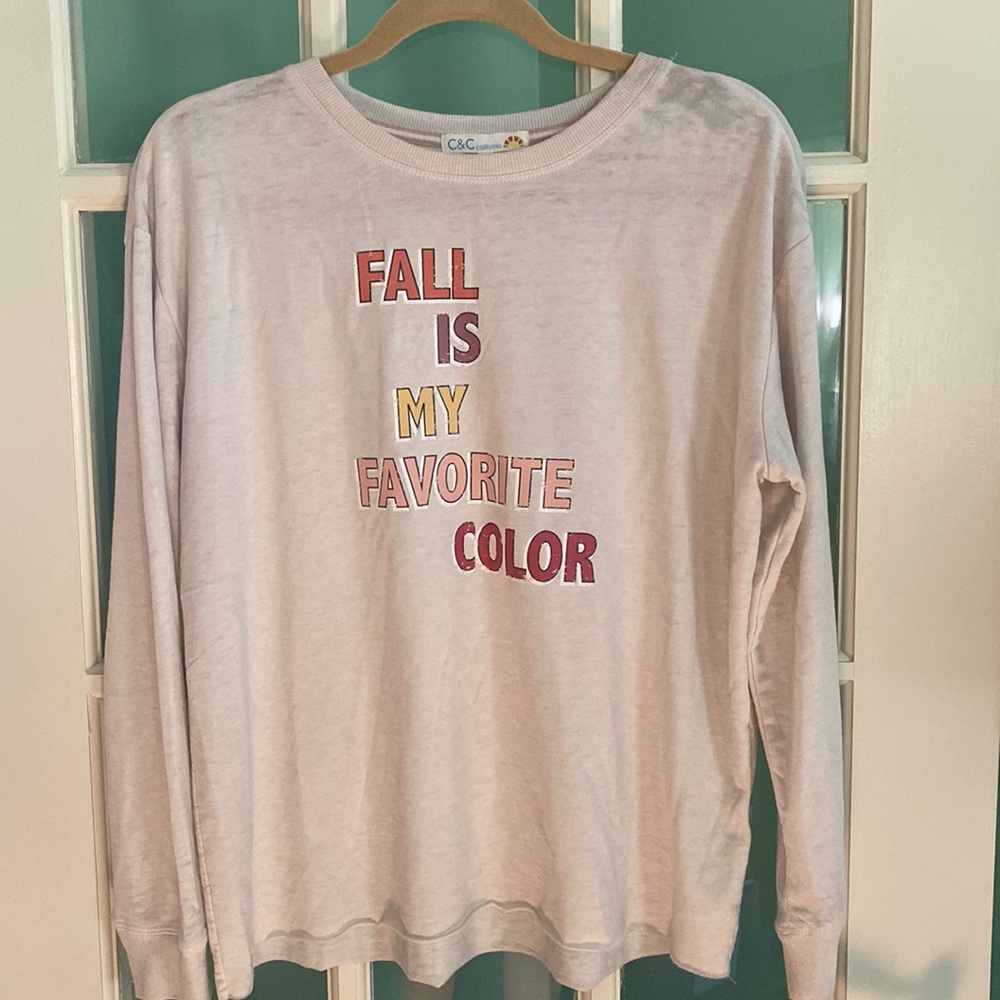 C&C California 'Fall is My Favorite Color' Long Sleeve Loungewear, Small